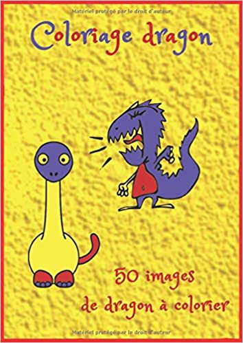 Cahier de coloriage thème dragon