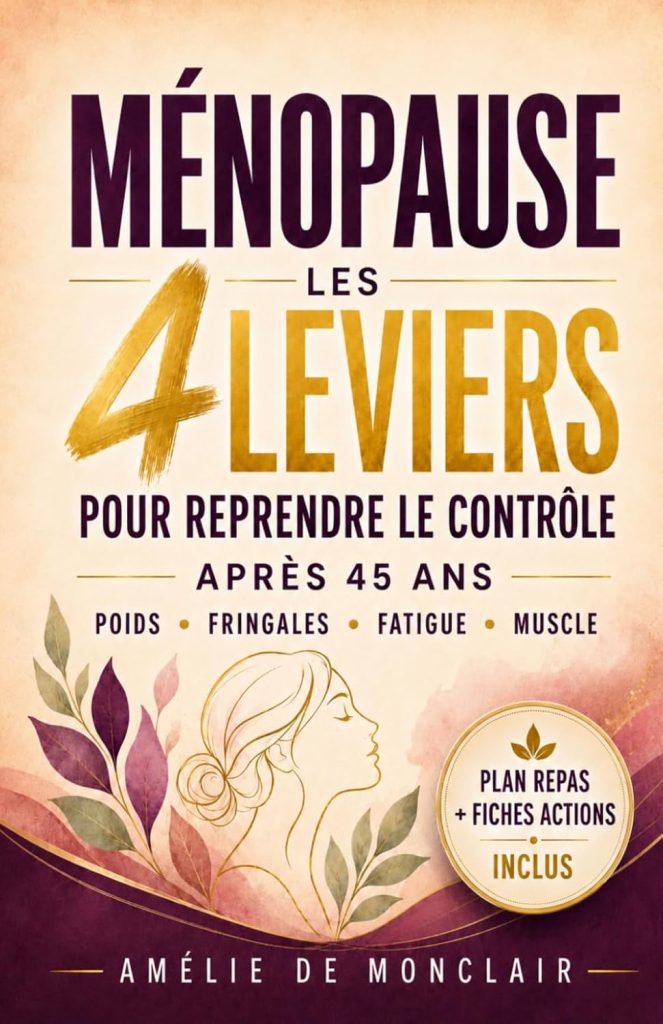 Ménopause, les 4 leviers pour reprendre le contrôle de votre corps après 45 ans: Fibres, protéines, satiété GLP-1, ordre alimentaire et exercices ... fringales, la fatigue et la perte de muscle - image 1