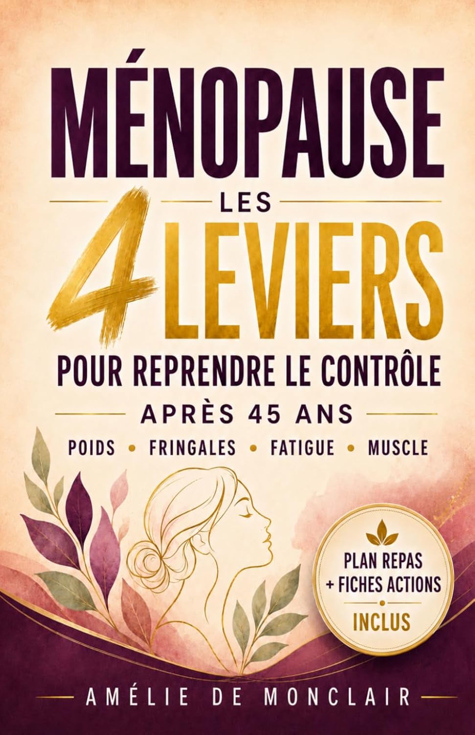Ménopause, les 4 leviers pour reprendre le contrôle de votre corps après 45 ans: Fibres, protéines, satiété GLP-1, ordre alimentaire et exercices ... fringales, la fatigue et la perte de muscle - image 1