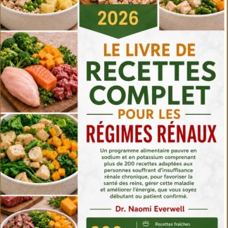 LE LIVRE DE RECETTES COMPLET POUR LES RÉGIMES RÉNAUX: Un programme alimentaire pauvre en sodium et en potassium comprenant plus de 200 recettes ... pour favoriser la santé des reins, gérer cett - image 1
