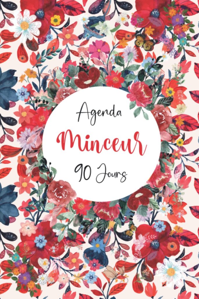 Agenda Minceur: Journal alimentaire et d’activité sportive à compléter pendant 90 jours - Cahier de suivi de régime journalier et perte de poids - image 1