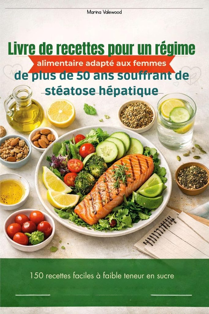 Livre de recettes pour un régime alimentaire adapté aux femmes de plus de 50 ans souffrant de stéatose hépatique: 150 recettes faciles à faible teneur en sucre - image 1